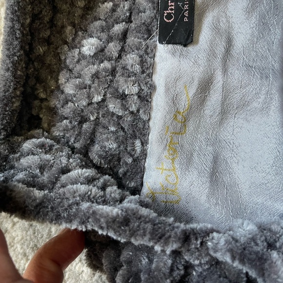 Christian Dior Victoria Handbag Top Handle Vintage Silk Chenille Fabric - Picture 5 of 5